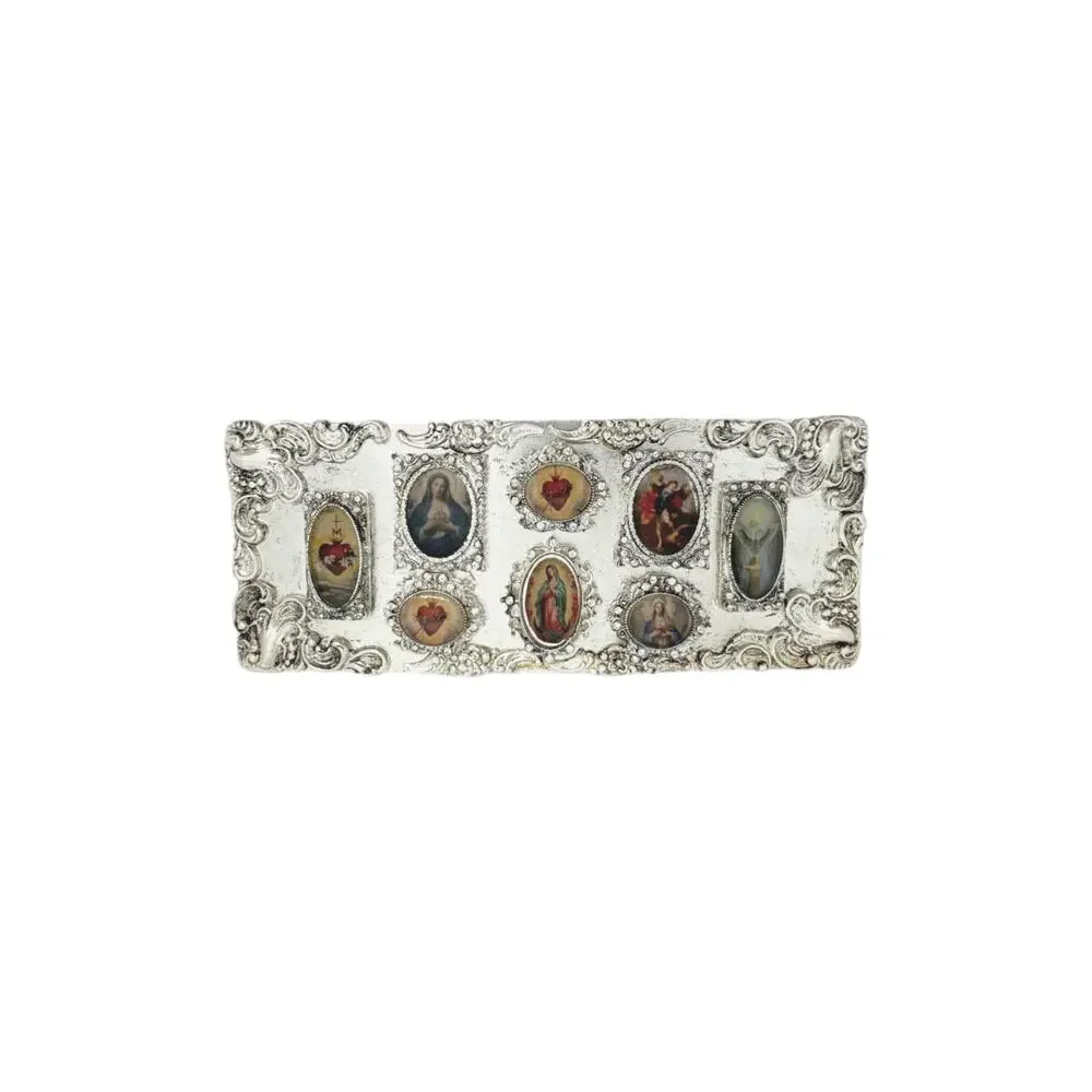 VIRGINS SAINTS & ANGELS VSA Retablo Framed Buckle in Silver